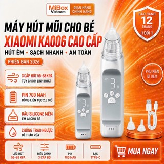 Máy Hút Mũi Xiaomi KA006 Cho Bé – 9 Cấp Độ Hút, Chống Trào Ngược, Sạc Type-C
