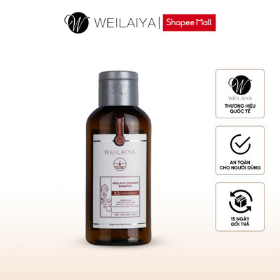 Dầu gội gừng thảo dược Weilaiya giúp detox cho da đầu size du lịch 55ml