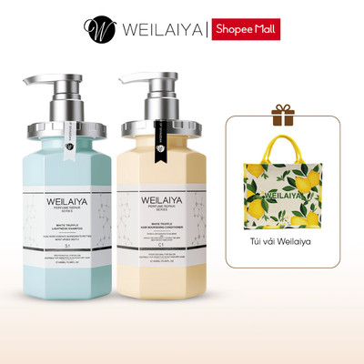 Cặp dầu gội xả Weilaiya chiết xuất nấm Truffle giúp nuôi dưỡng da đầu, mượt tóc hư tổn, giúp tóc chắc khoẻ