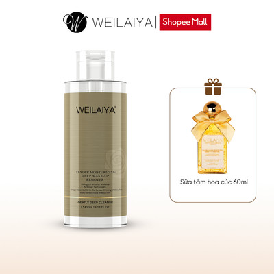 Tẩy trang dưỡng ẩm Weilaiya Tender Moisturizing Deep Make-up Remover 400ml phù hợp cho mọi loại da