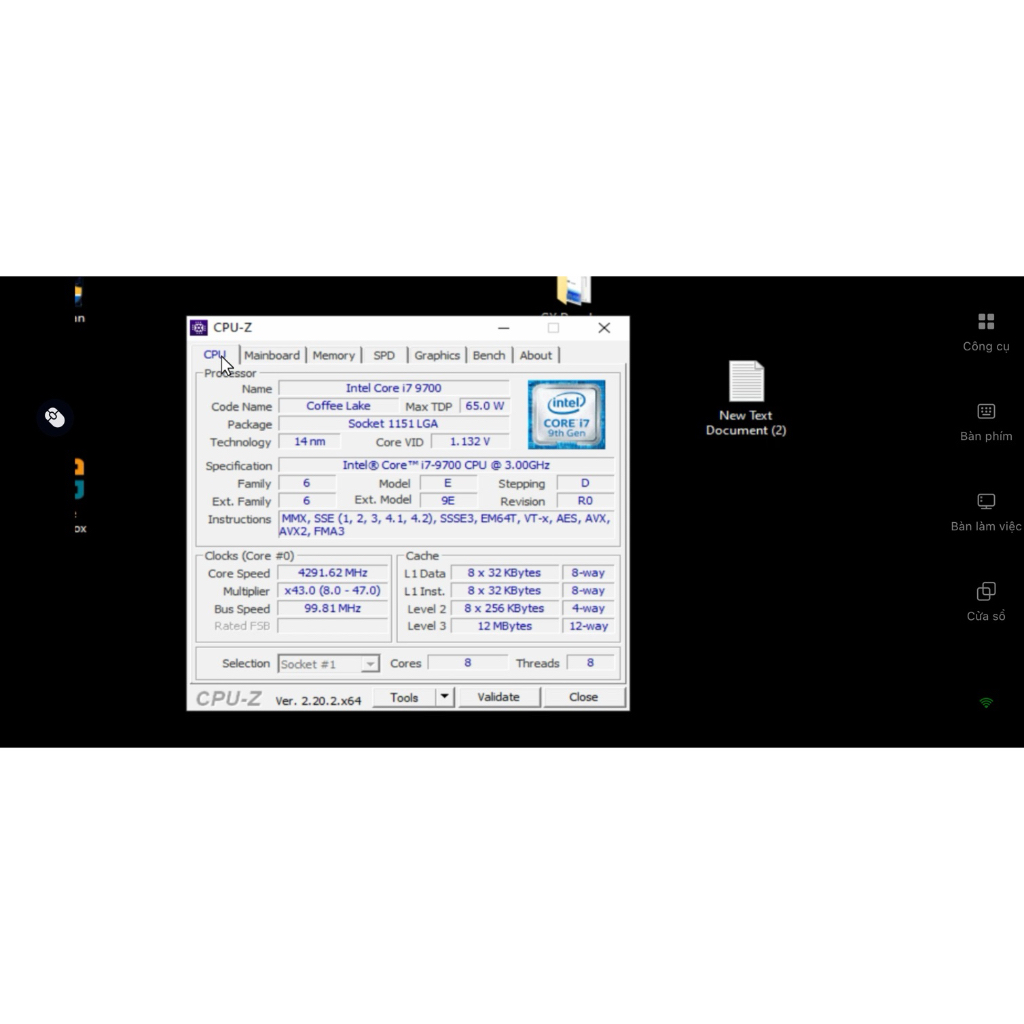 cpu i7-9700