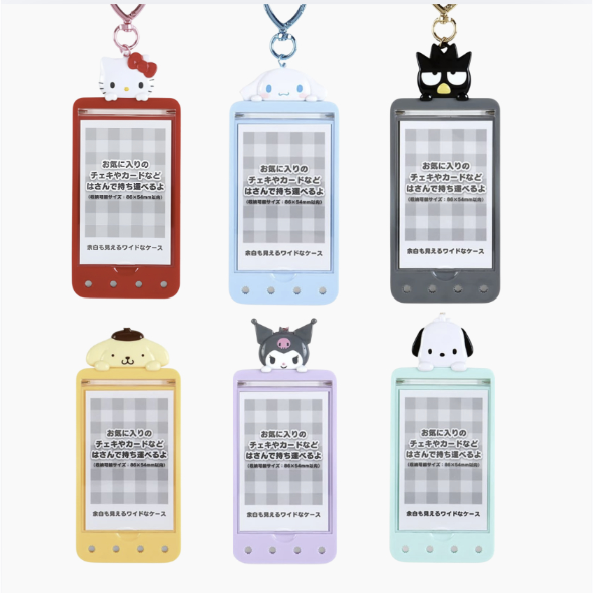 ★Bao đựng thẻ Sanrio Mai Pachirun Hộp đựng ảnh ID Card Holder Cinnamoroll Kuromi Kitty