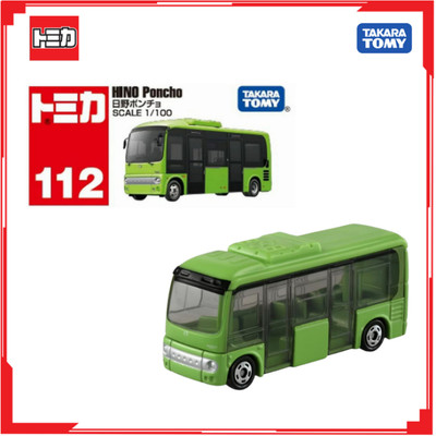 Mô hình xe bus Tomica No.112 HINO PONCHO 917397 Fullbox Nguyên seal Chính Hãng Takara Tomy - Victoys