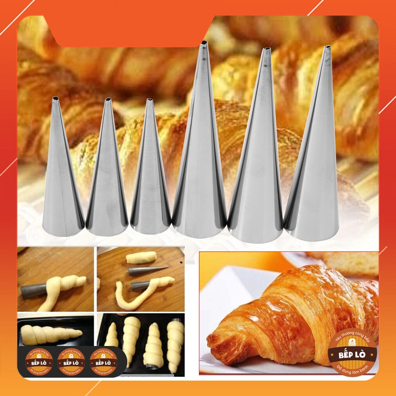 Khuôn bằng thép không gỉ làm bánh Croissant xoắn ốc, bánh sừng bò  - Dụng cụ làm bánh