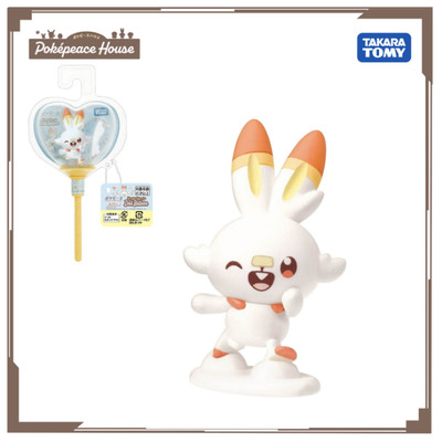 Mô hình Pokemon Pokepeace Doll Balloon Scorbunny-906681 Fullbox Chính hãng TakaraTomy-Victoys