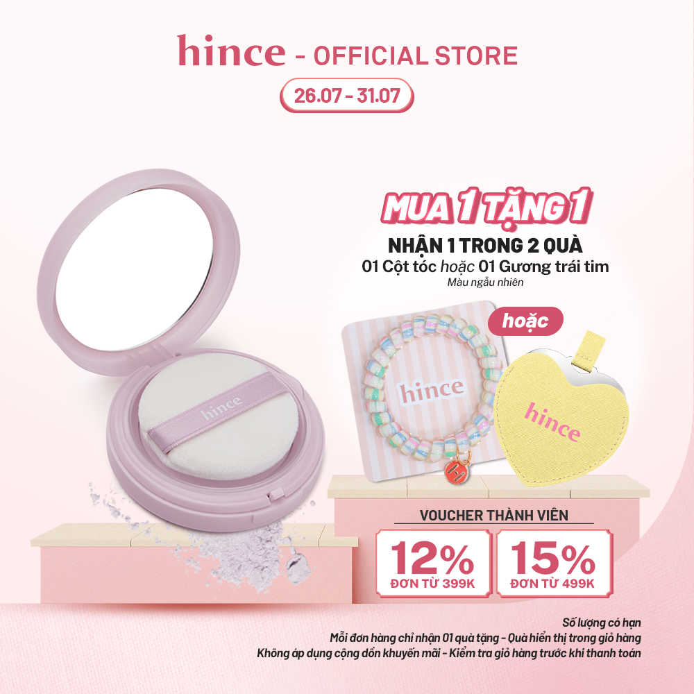 Phấn phủ mỏng nhẹ hince Second Skin Airy Powder 12g