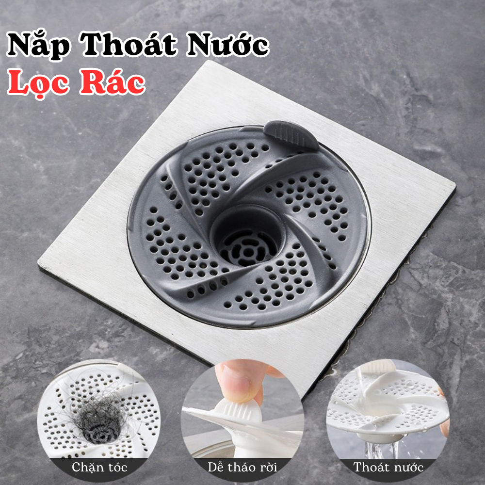 Bộ Lọc Rác Thoát Nước Kiểu Nhật, Thiết Kế Lưới Chống Lỗi Xoay Máy Thu Tóc Sử…