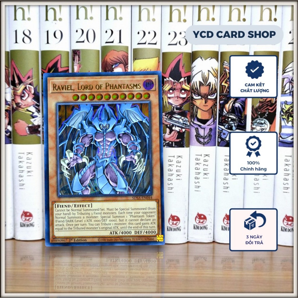[ YCDcardgame] Thẻ bài Yugioh chính hãng Raviel, Lord of Phantasms - Ultra Rare