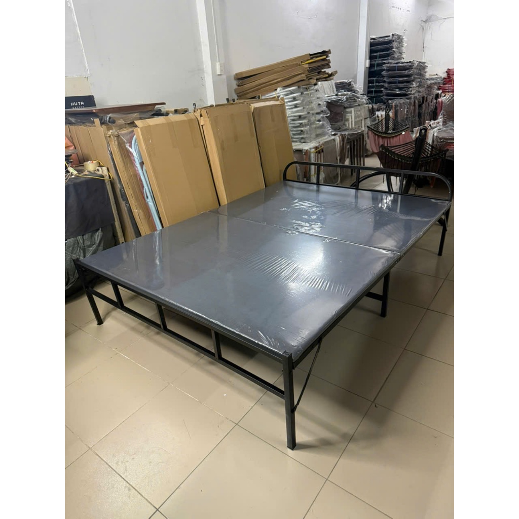 (Giá Xưởng)Giường xếp Gấp Gọn văn phòng (kích thước 1m4, 2m, cao 40cm) khung thép chắc chắn giường x