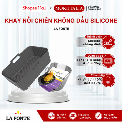 Khay Nồi Chiên Không Dầu Silicone  La Fonte Chịu Nhiệt -40°C Đến 240°C, Chống Dính, Nhiều Kích Thước
