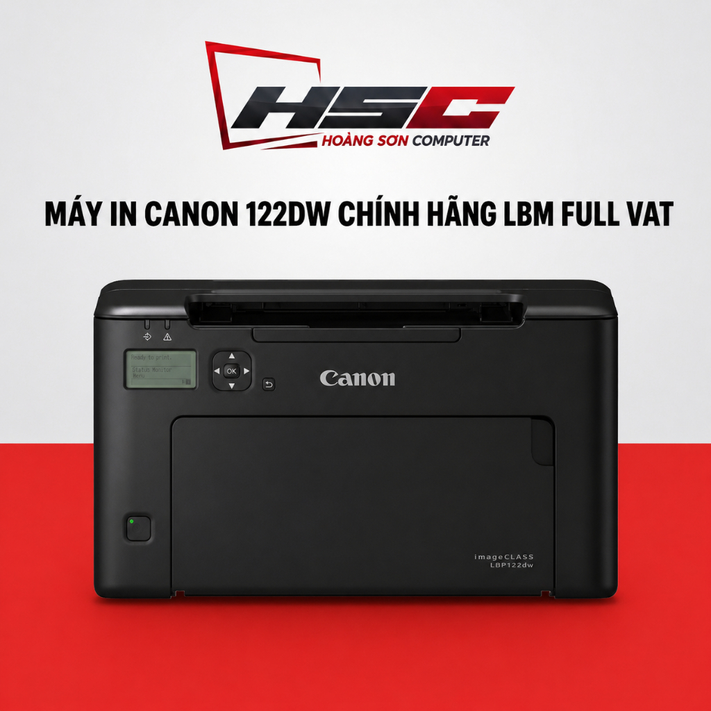 Máy in laser đen trắng Canon LBP122DW - Hàng NEW - Đã bao gồm hộp mực chính hãng - HÀNG CHÍNH HÃNG L