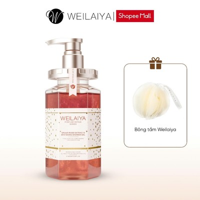 Sữa tắm trắng da cánh hoa hồng Damask Weilaiya Grand Rose Extracts Whitening Shower Gel 450ml