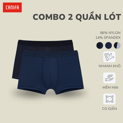 Combo 2 quần lót đùi nam CANIFA 8US26A008
