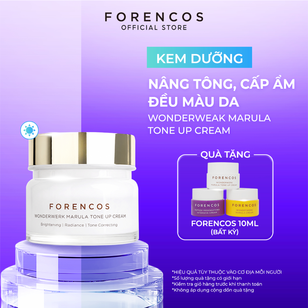[Inhouse] Kem dưỡng trắng da nâng tone, hỗ trợ làm đều màu da, cấp ẩm dành cho ban ngày FORENCOS 15g/50ml