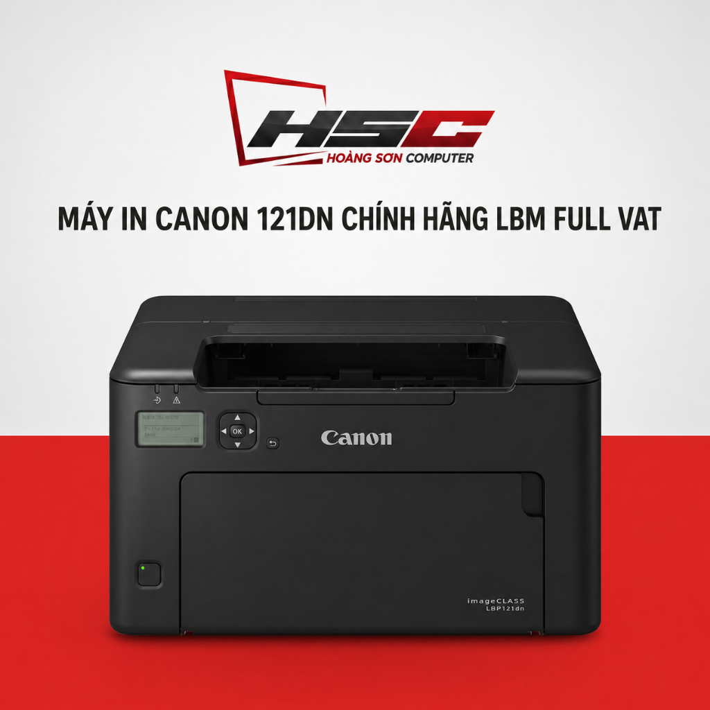 Máy in laser đen trắng Canon LBP 121DN - Hàng NEW - Đã bao gồm hộp mực chính hãng - HÀNG CHÍNH HÃNG 
