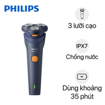 Máy cạo râu khô và ướt  S1880/00  Seri 1000 - Hàng chính hãng Bảo hành 24 tháng