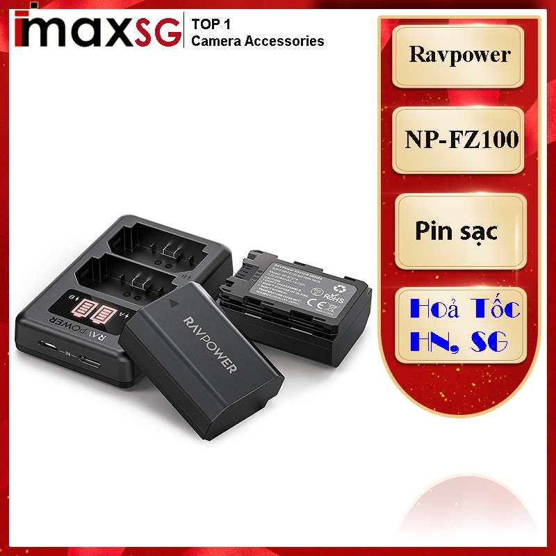 PIN SẠC RAVPOWER CHO MÁY ẢNH SONY NP-FZ100
