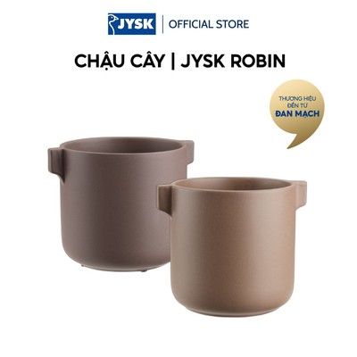 Chậu cây | JYSK ROBIN | gốm bán sứ | nhiều màu | Ø12xC11cm