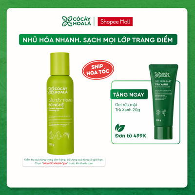 Dầu Tẩy Trang Bơ Nghệ Cỏ Cây Hoa Lá 120ml Sạch Sâu - Dưỡng Ẩm