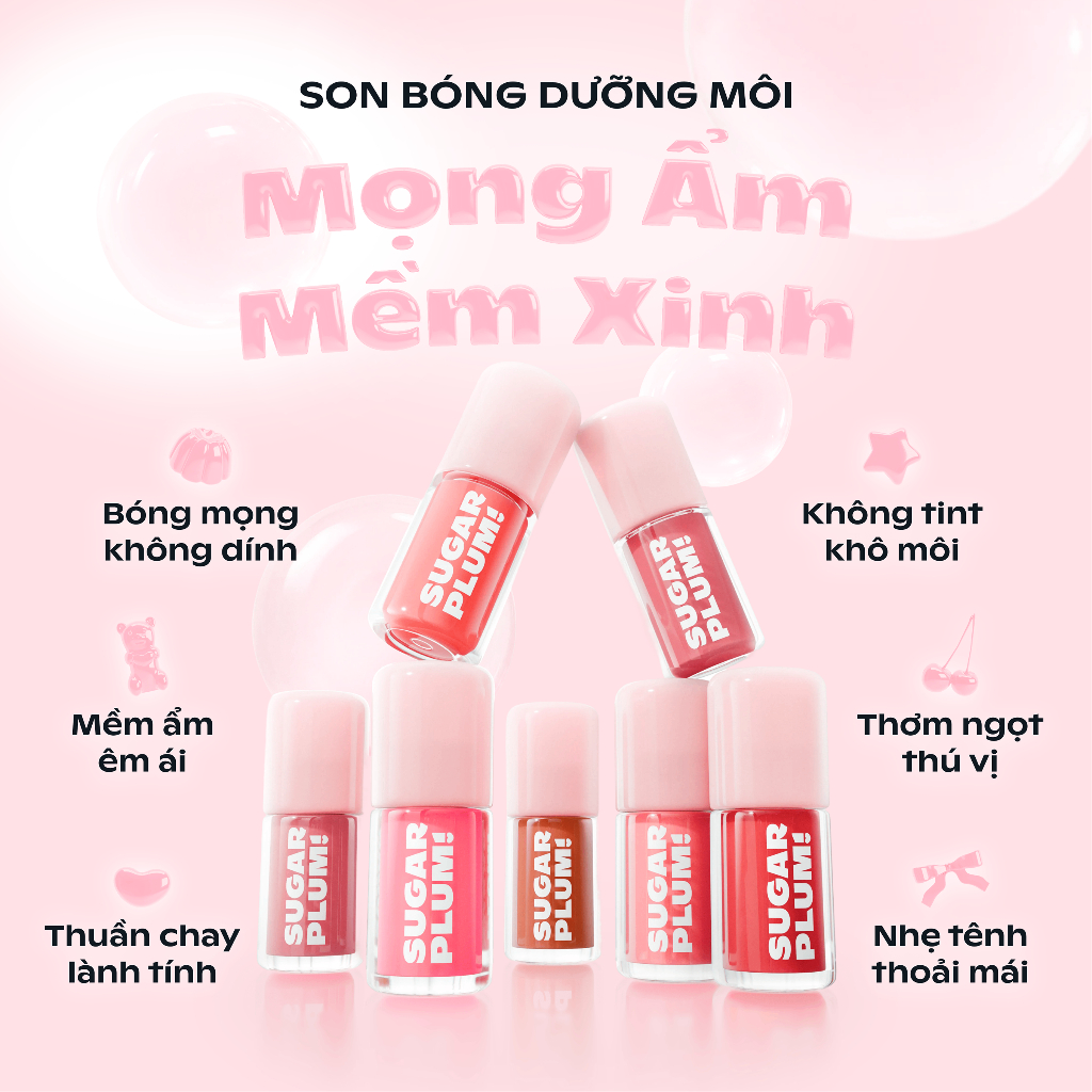 Son bóng dưỡng Ofelia SUGARPLUM Delish Lip Oil - 3.4g