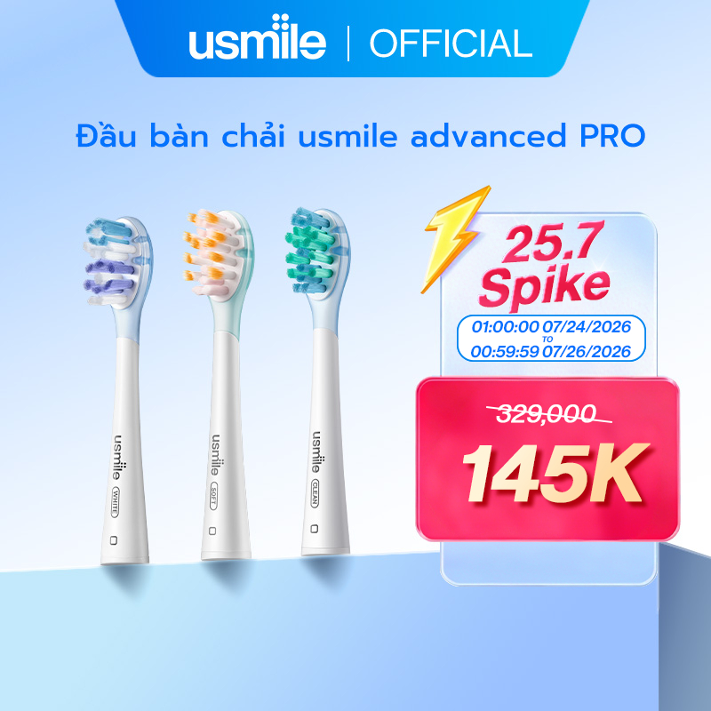 Đầu bàn chải đệm khí usmile Advanced Professional (Air-bag PRO) - Phụ kiện chính hãng