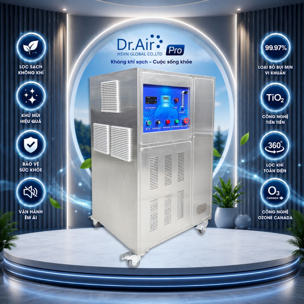 Máy ozone công nghiệp xử lý nước thải Dr.Ozone D-50S - Thiết bị Ozone công nghiệp nồng độ cao