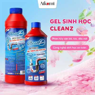 Gel sinh học sạch bồn rửa bát CleanZ - làm sạch đường ống, khử mùi hôi hiệu quả 500ml/1000ml