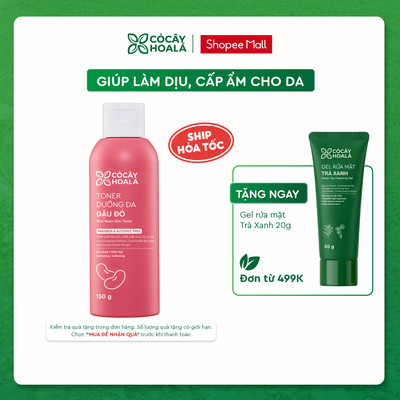 Toner Đậu đỏ Cỏ Cây Hoa Lá 150g Giúp Dưỡng Ẩm, Mềm Mại, Cân Bằng pH