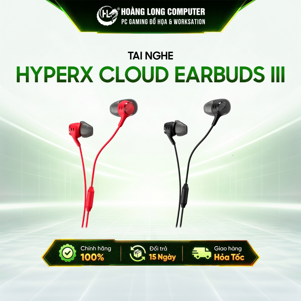 Tai Nghe Gaming Nhét Tai HyperX Cloud Earbuds III/Earbuds III S Chính Hãng Bảo Hành 24 Tháng
