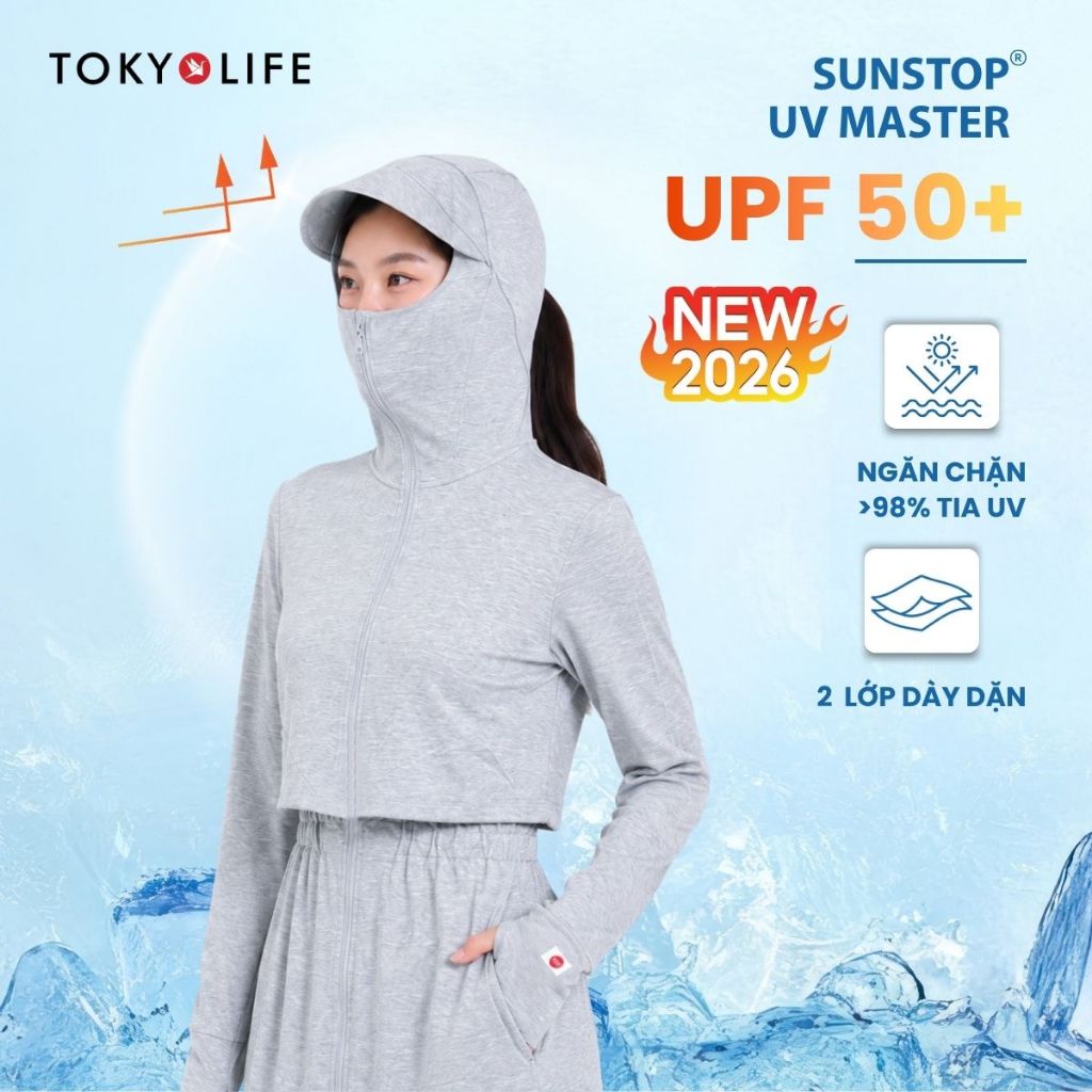 Áo Khoác Chống Nắng Chống Tia UV Nữ TOKYOLIFE Dáng Dài Sunstop UV Master Thoáng Mát Dày Dặn 40005960
