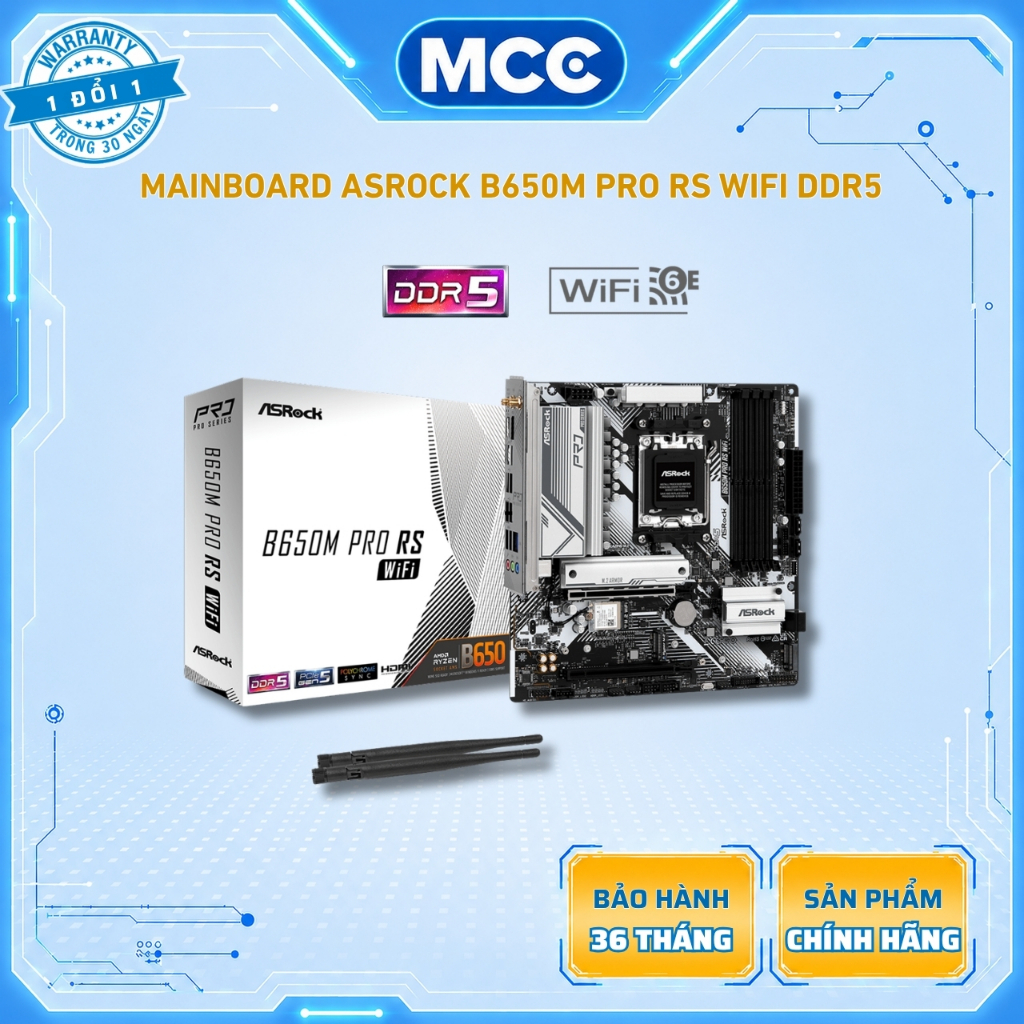 Mainboard ASRock B650M Pro RS WIFI DDR5