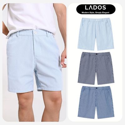 [DEAL MỞ BÁN] Quần Short Kaki Sọc Dọc LADOS -4208 Vải Kaki Thấm Hút Mồ Hôi, Chống Nhăn, Kiểu Dáng Thoải Mái