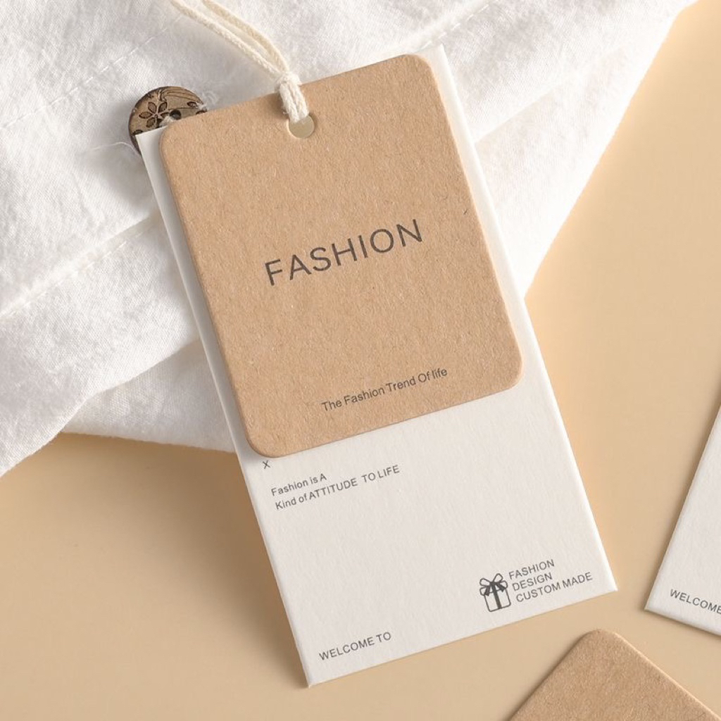 TAG giấy Kraft cao cấp, tag giấy đóng gói, trang trí phụ kiện, đồ handmade