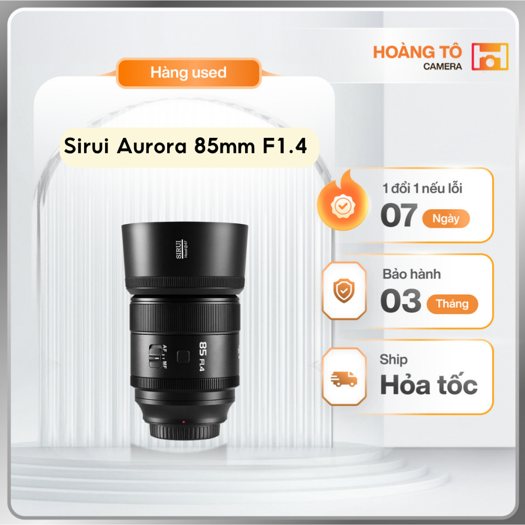 Ống kính Sirui Aurora 85mm F1.4 For Sony FE / Nikon Z | Cũ