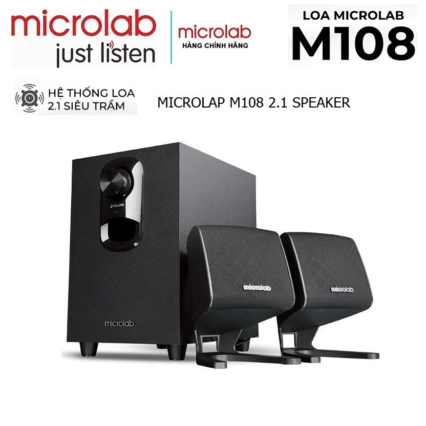 Loa Microlab M108 2.1 Chính Hãng - Bảo Hành 12 Tháng