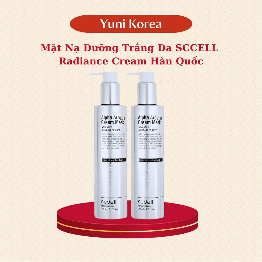 Mặt Nạ Dưỡng Trắng Phục Hồi Da SCCELL Radiance Cream Maxclinic Hàn Quốc, Lọ 240mL