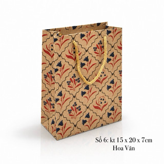 Combo 50c túi giấy đựng quà tặng size 15 x 20 x 7cm. s6