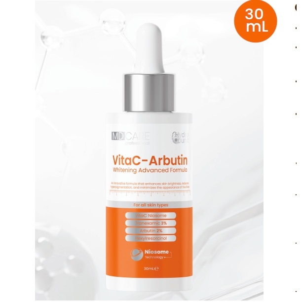 (Tặng Quà) Serum sáng da, chống lão hóa MD CARE VitaC-Arbutin Serum – Whitening Advanced Formula