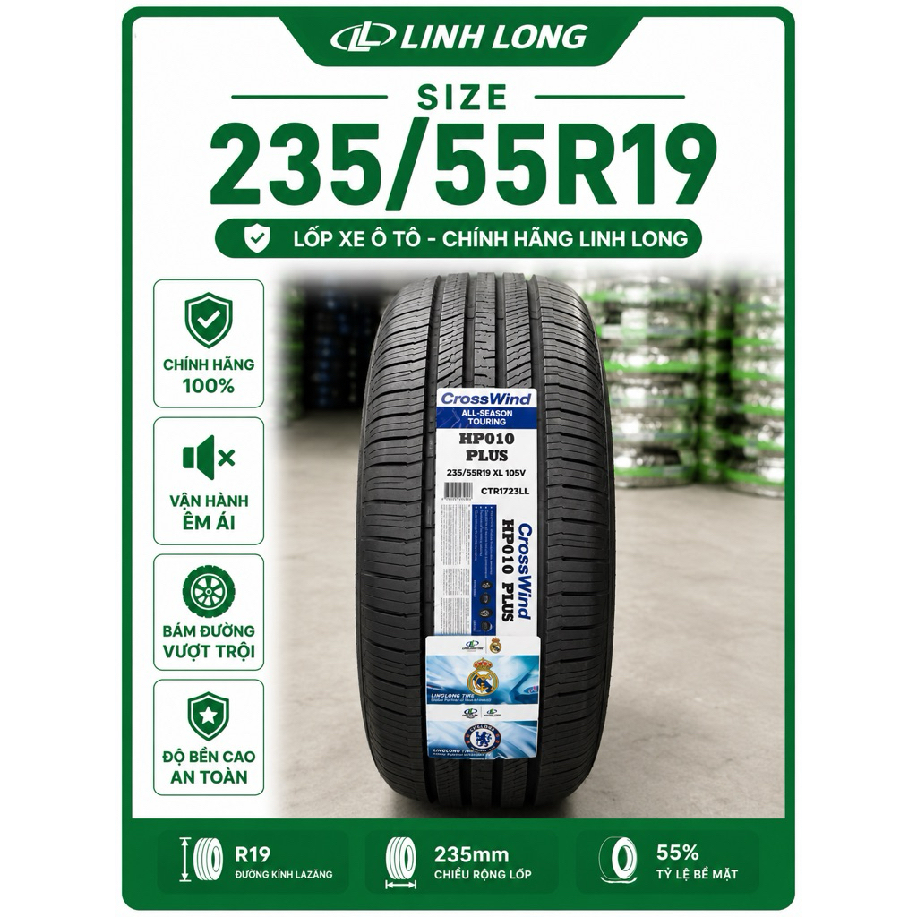 Size 235/55R19 chuyên cho SUV/Crossover như Tucson, Santafe, Sorento