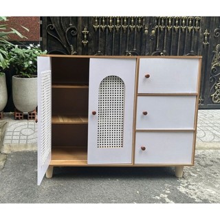 (HỎA TỐC) Tủ Gỗ ngăn đựng giày, Tủ decor phòng live