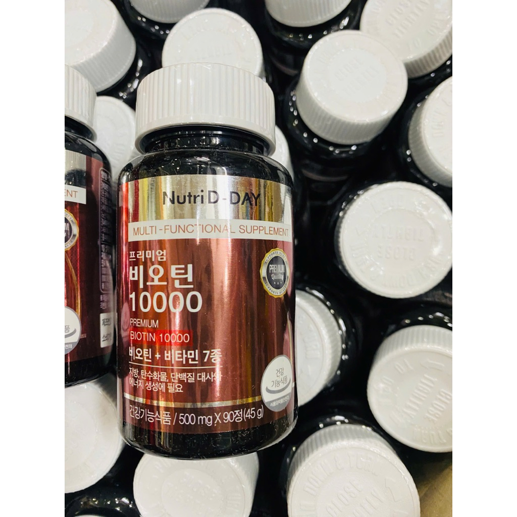 Viên Uống Biotin Mọc Tóc 10000mcg Nutriday- 90 Viên
