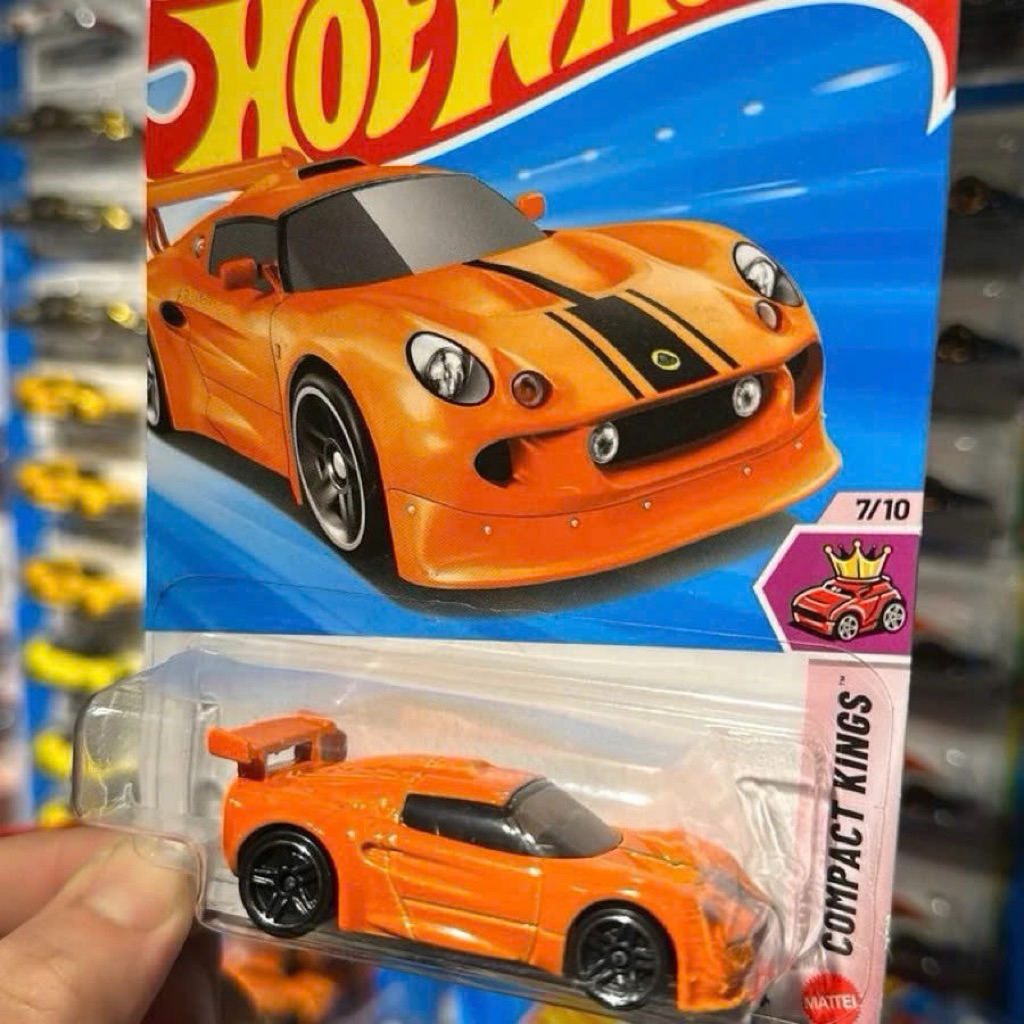 Hot Wheels Lotus Elise GT1 – Compact Kings – Xe mô hình chính hãng Mattel