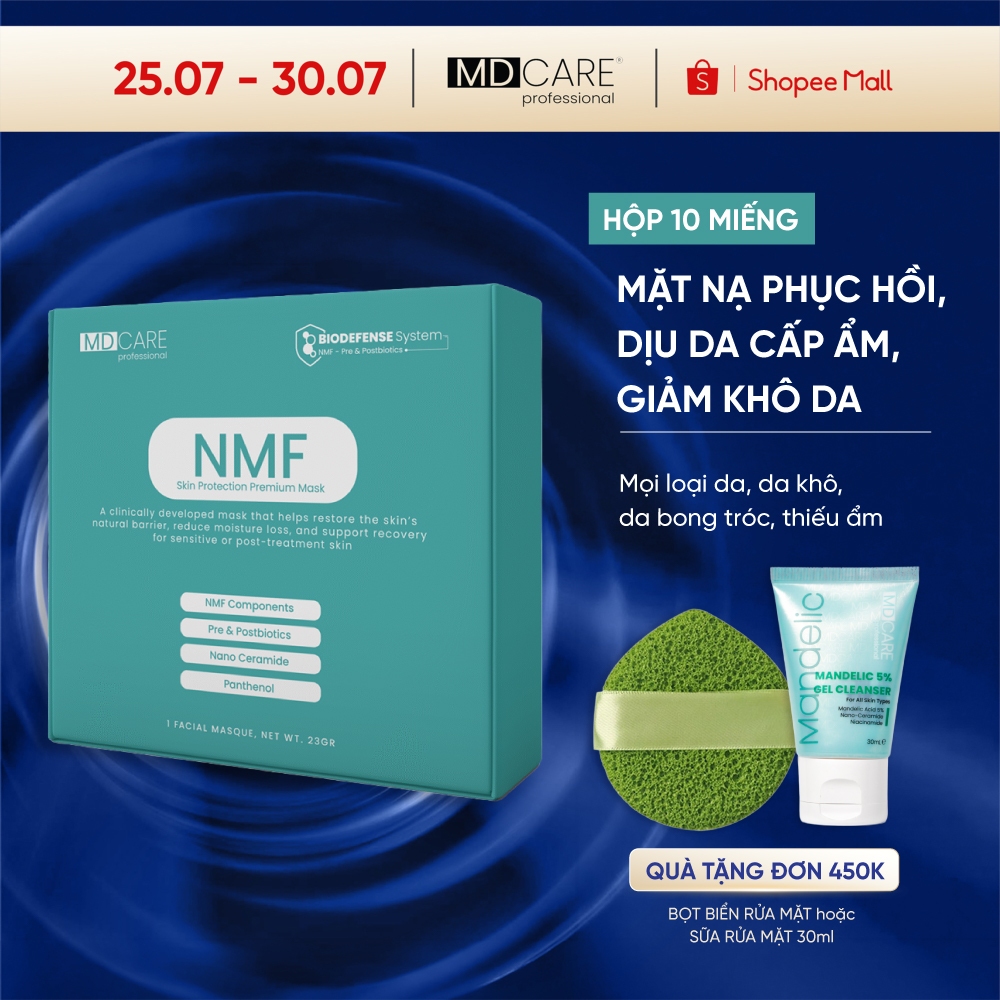 Mặt nạ phục hồi, cấp ấm dịu da MD CARE NMF Skin Protection Mask