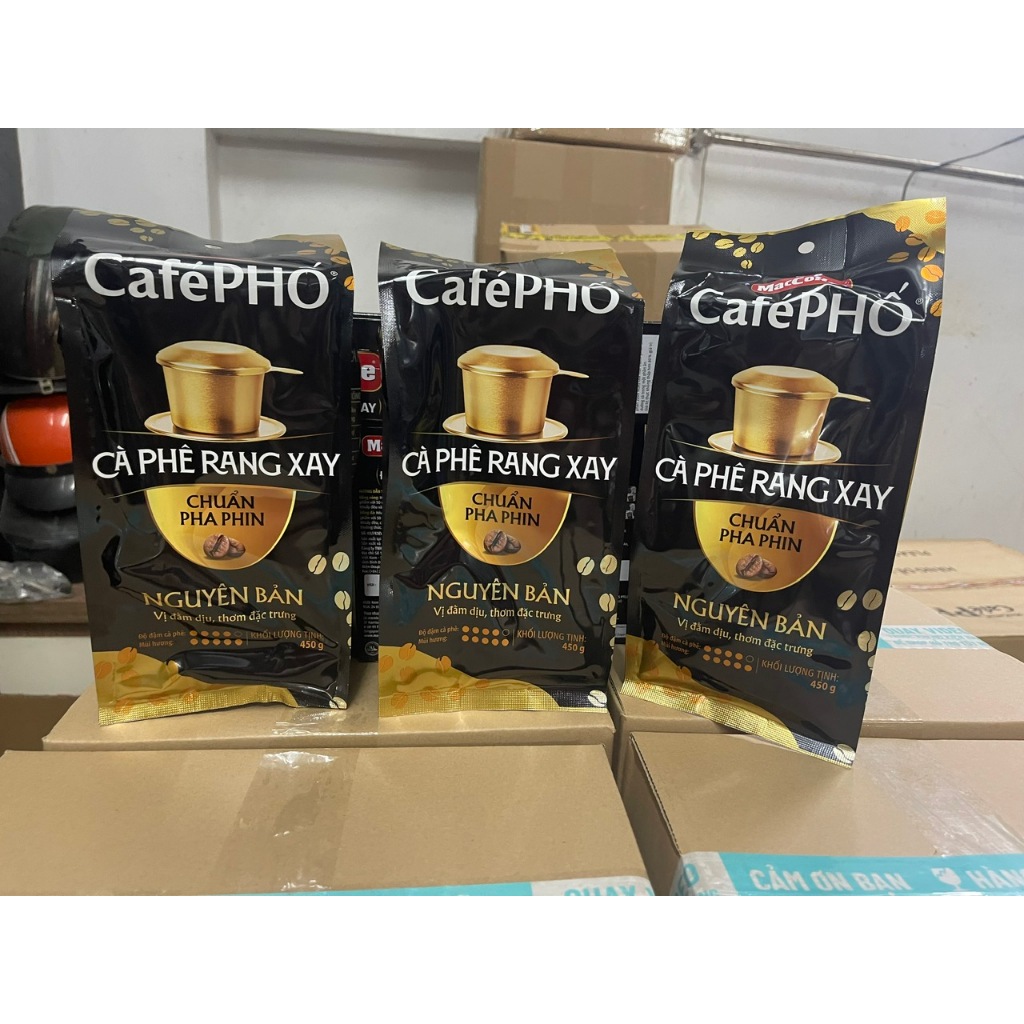 Maccoffee - Combo 3 gói Maccoffee Cà Phê Phố Rang Xay Pha Phin