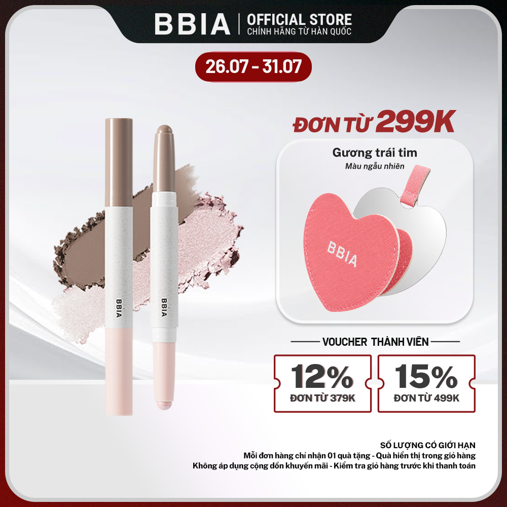 Bút tạo khối và bắt sáng 2 đầu đa năng BBIA Last Contour Stick (1.2g x 2 đầu)