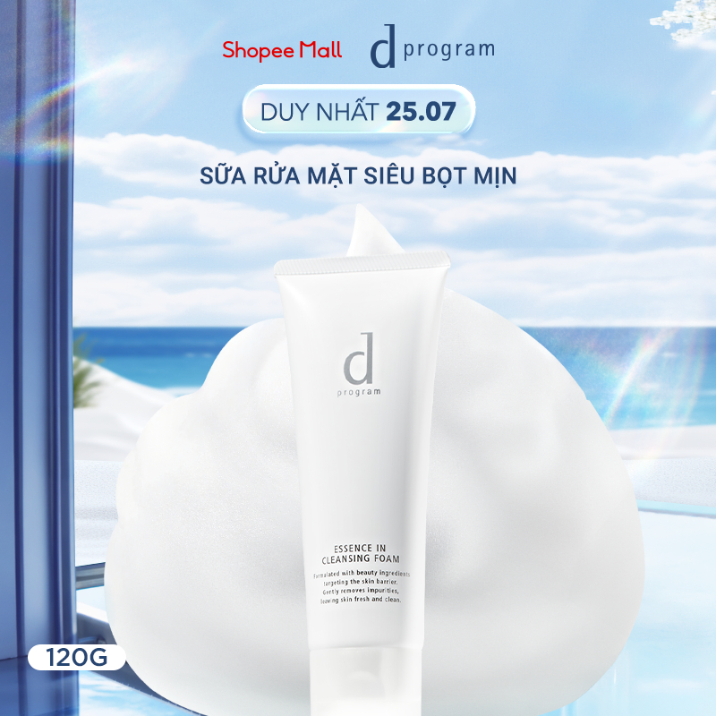 Sữa rửa mặt siêu bọt d Program Cleansing Foam 120g