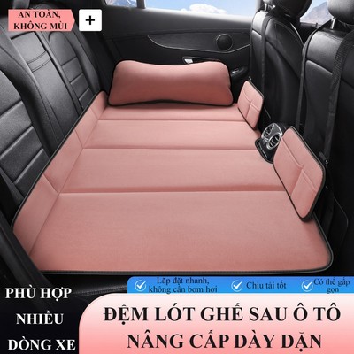 Đệm mở rộng ghế sau ô tô MYT chất liệu chenille có thể gấp gọn thoáng khí êm ái nâng đỡ thoải mái phù hợp mọi hành trình