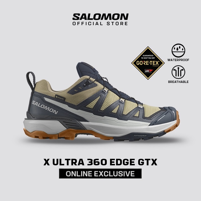 Salomon Shoes X Ultra 360 Edge Gore-Tex GTX SLAGRE/CARBON Giày Hiking Nam L47526400