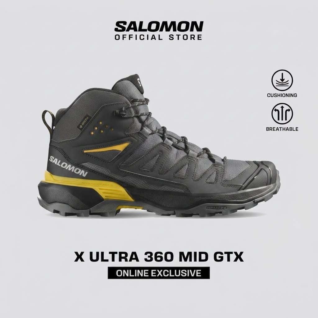 Giày Hiking Nam Salomon Shoes X Ultra 360 MID GTX L47742600
