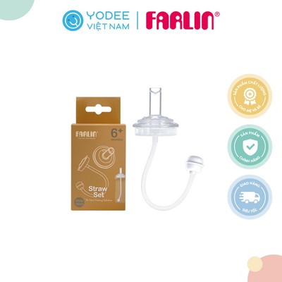 Farlin Ống hút thay thế tiện lợi cho bình tập bé uống nước nắp tháo rời